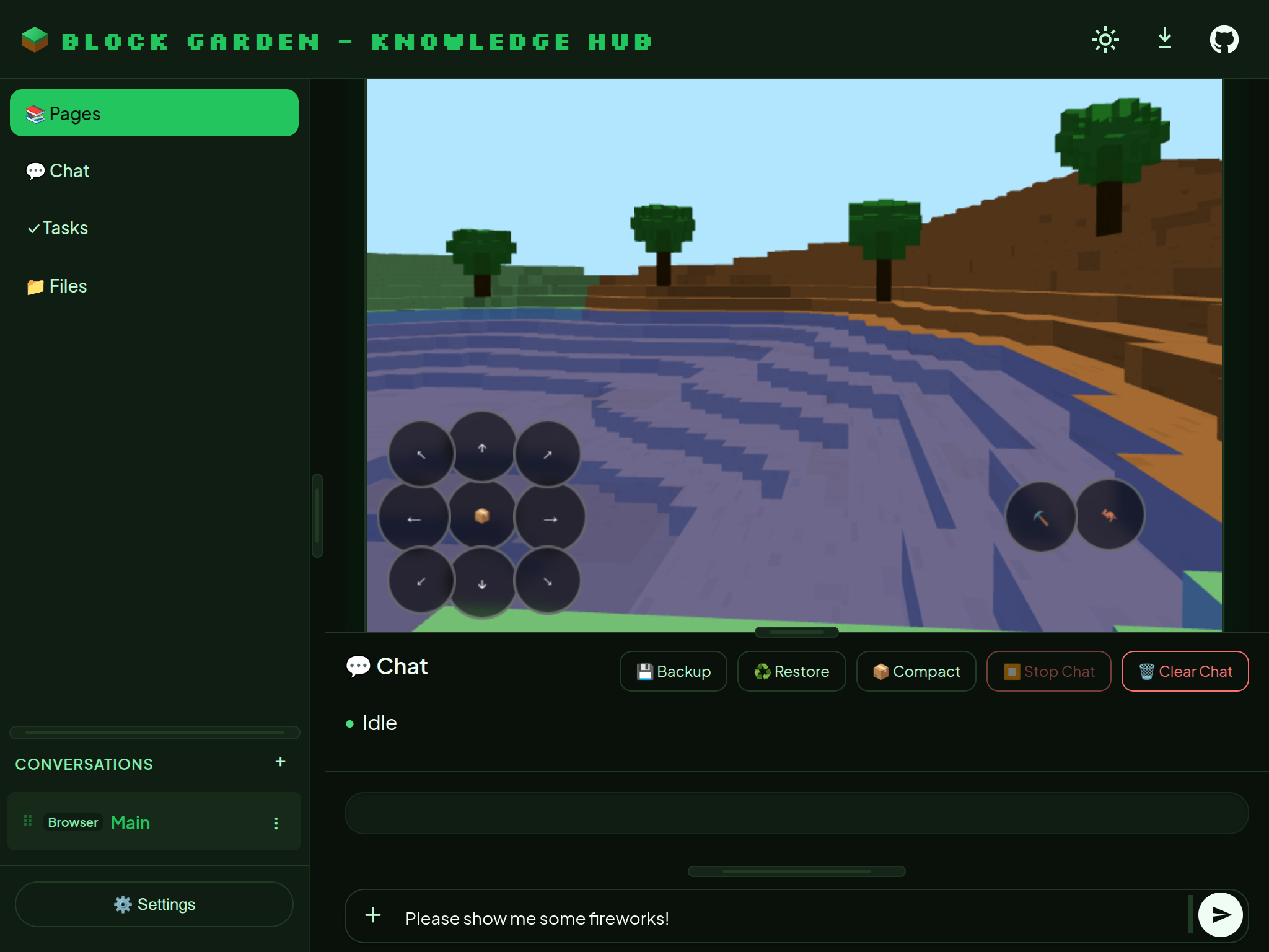 Block Garden Knowledge Hub screenshot