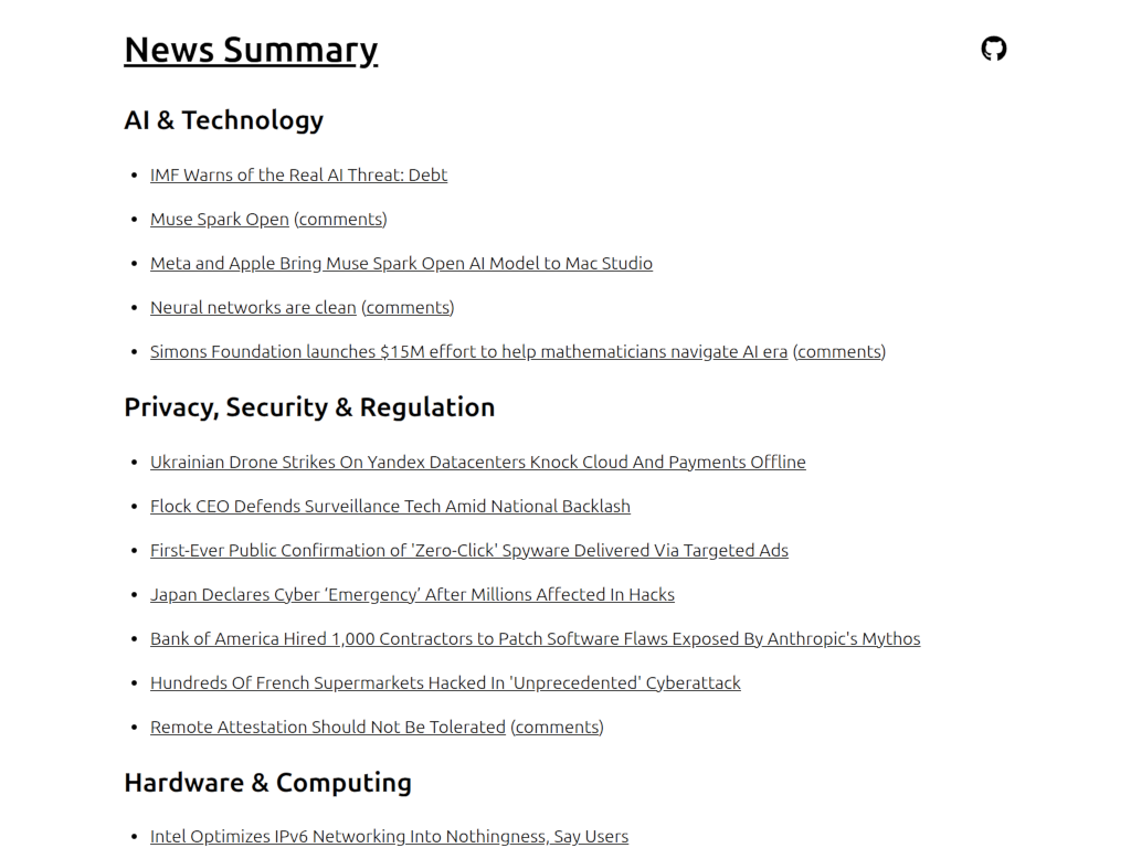 News Summary